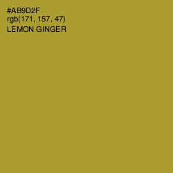 #AB9D2F - Lemon Ginger Color Image